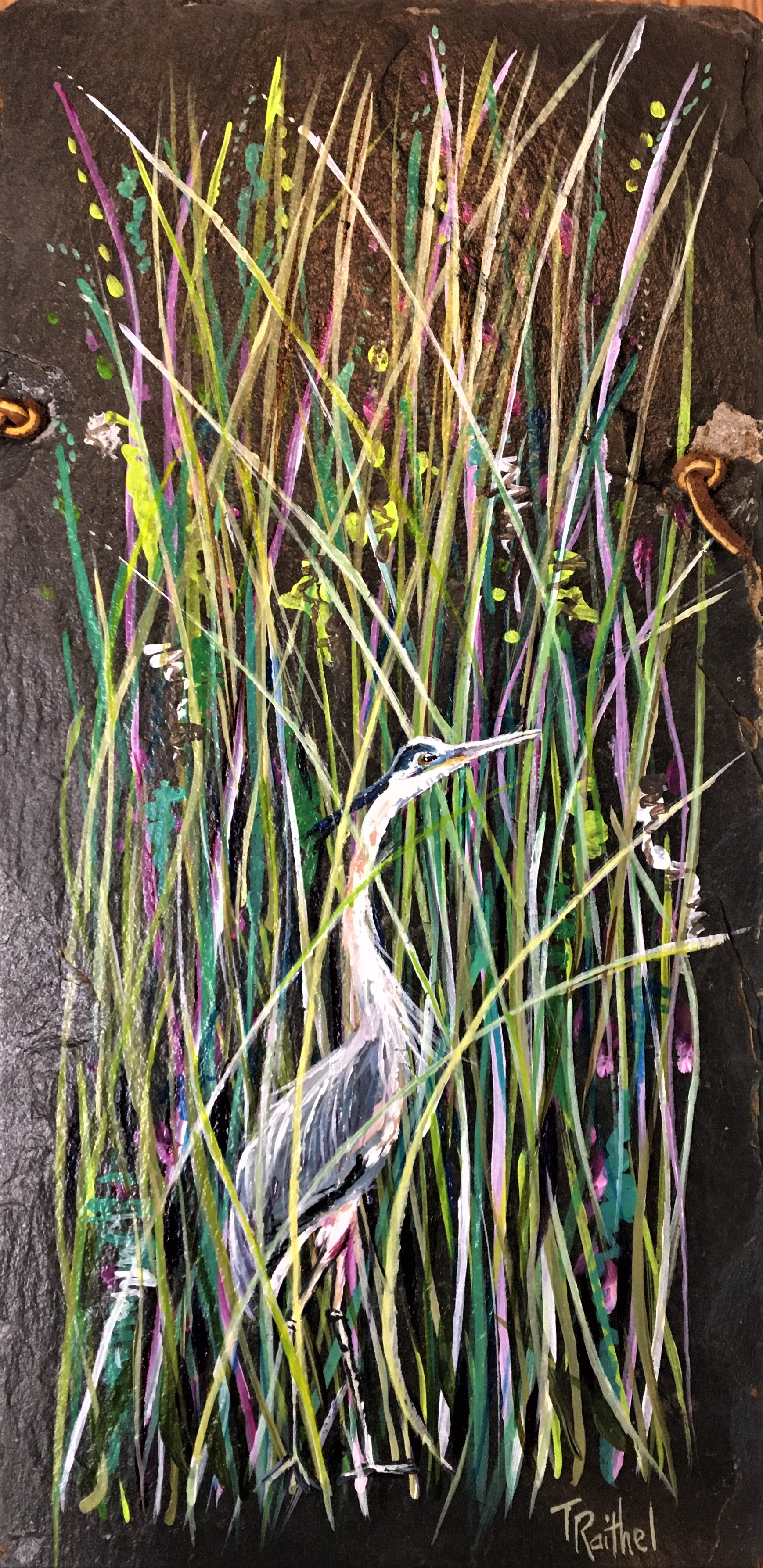 Heron in Grass